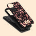 3D Custom Initials Dark Tort Galaxy Case - Centered